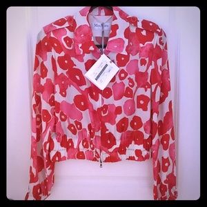 Max Mara zip up long sleeve jacket